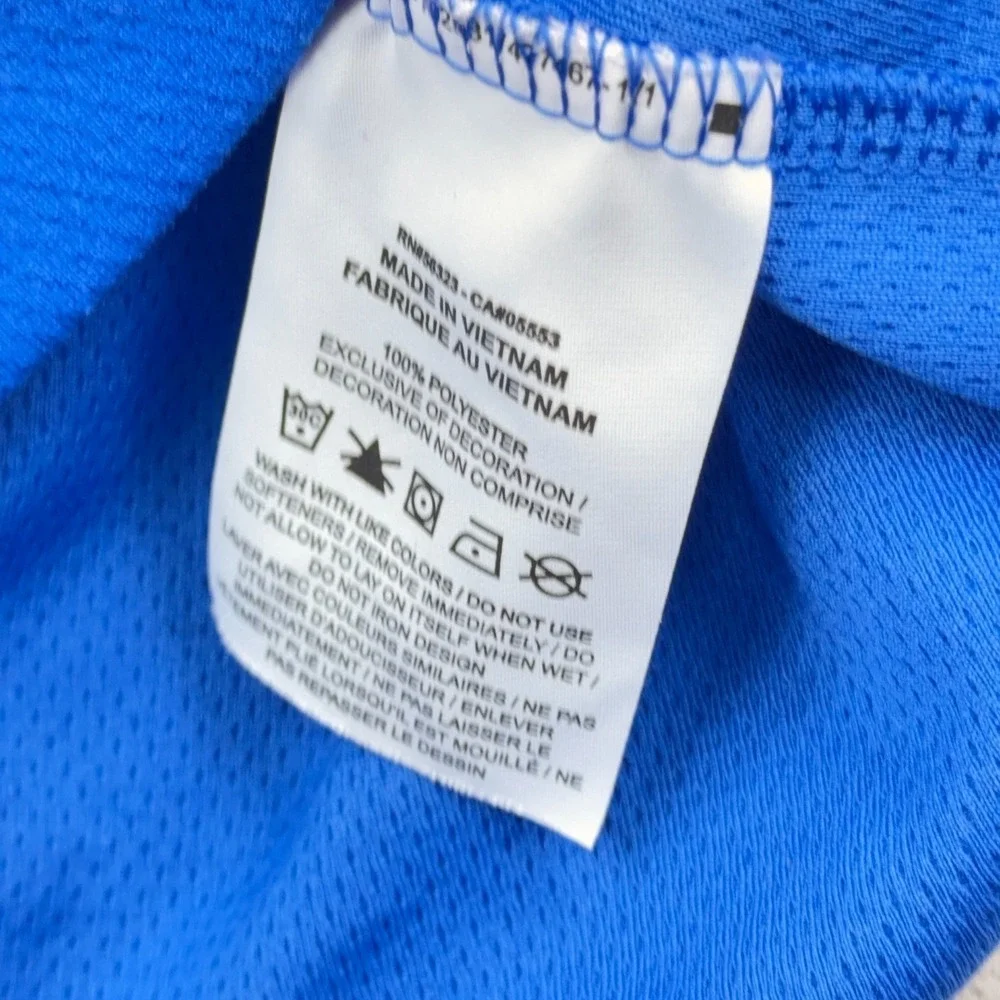 Nike Sweater Men XXL 2XL Blue Pullover Quarter Zip Dri Fit Standard Fit Golf